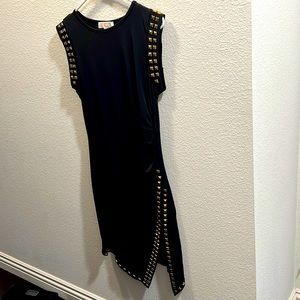 Michael Kors Studed Uneven Hem Dress